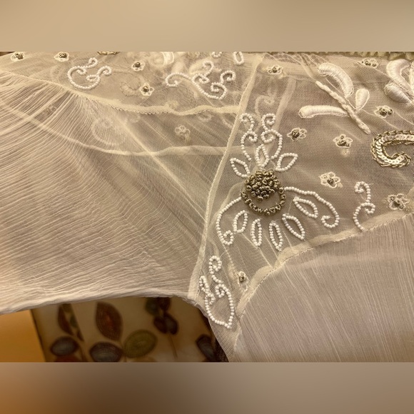 Vintage Free People Beaded Off-Shoulder Dress in Excellent Condition! Stunning! - Picture 14 of 16